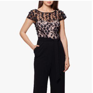 Floral Illusion Lace Bodice Jumpsuit XSCAPE